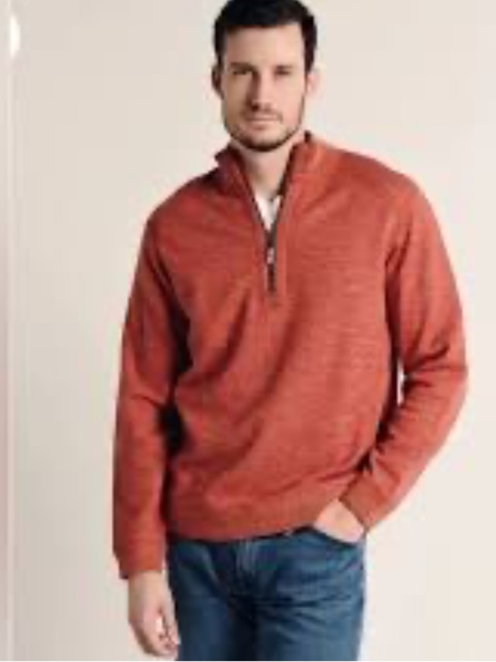 Tommy Bahama Flipsider Reversible Quarter-Zip Pullover sweater size L/XL